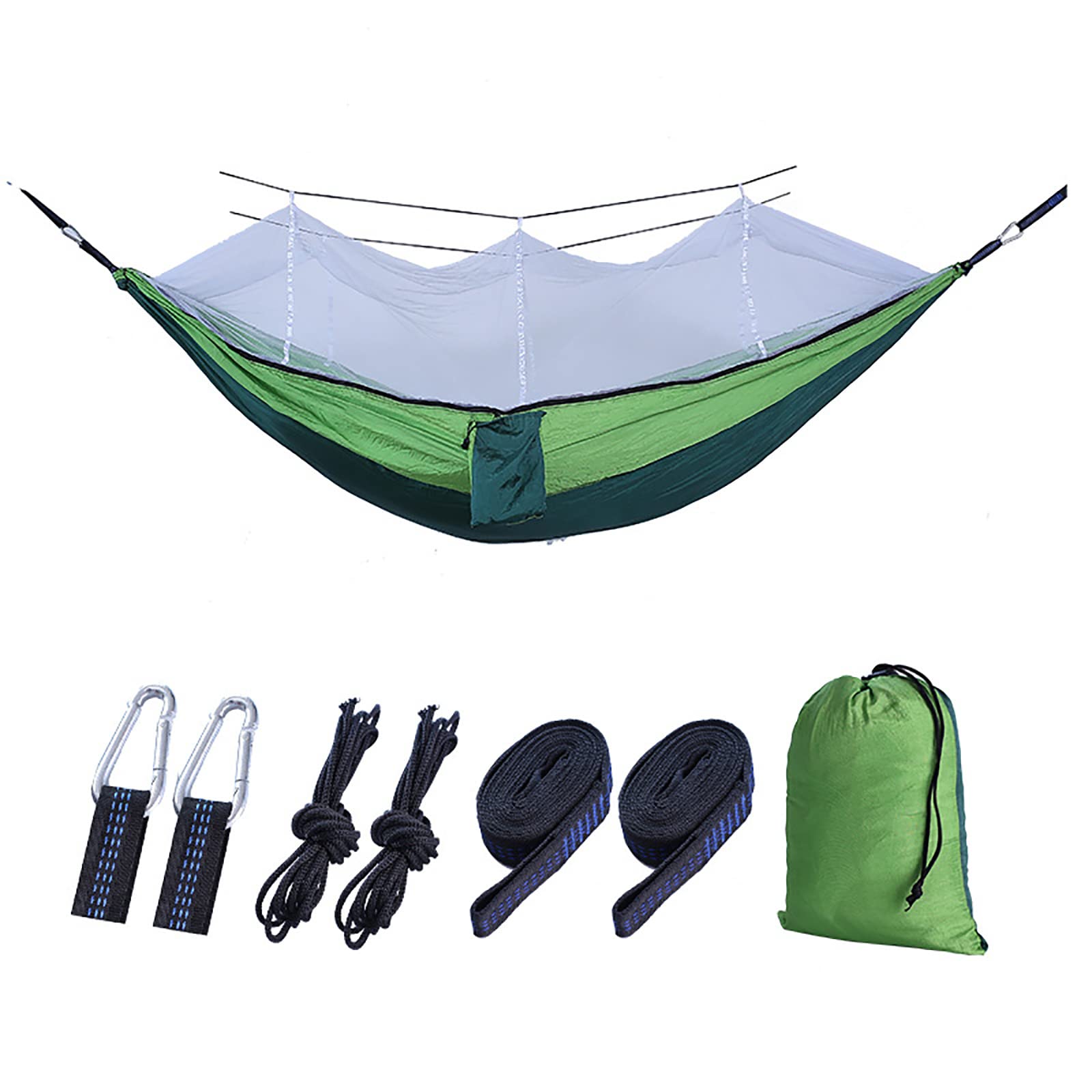 amaca da campeggio, Rete da campeggio esterna 260 x 140 cm capacità di carico fino a 300 kg portatile con borsa per il trasporto giardino esterno