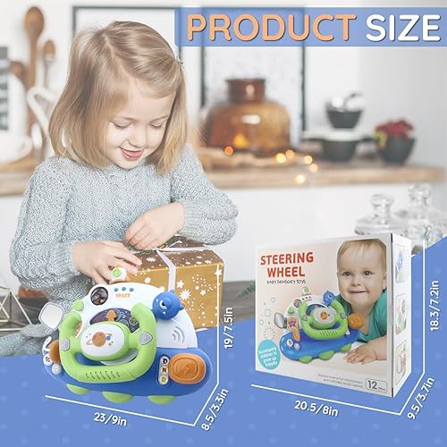 Vista 29 de Caterbee Juguetes para volante de conductor Baby Turn and Learn (azul)
