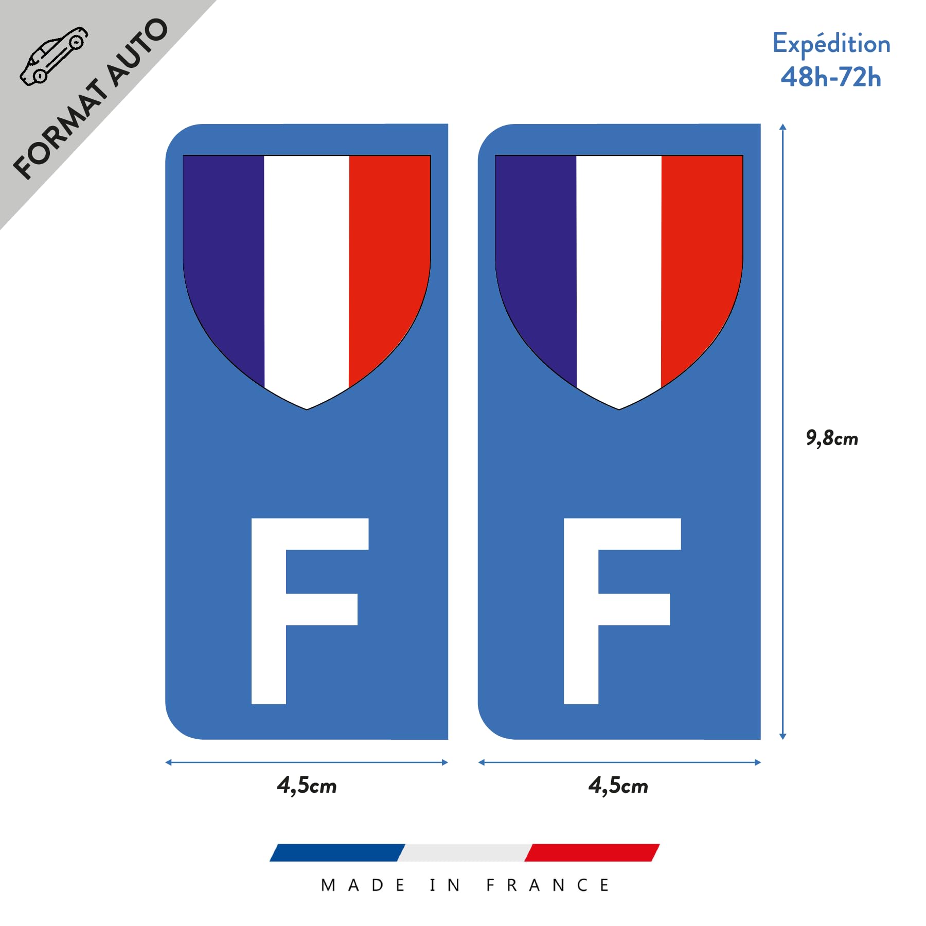 Kit 2 ADESIVI PER TARGA Motociclo Moto Europa Custom Sticker Decal - Foto 14