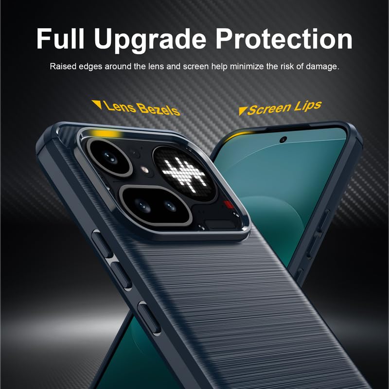 Image of Basic Case for Nothing Phone 4a Pro (Carbon Fibre Blue)