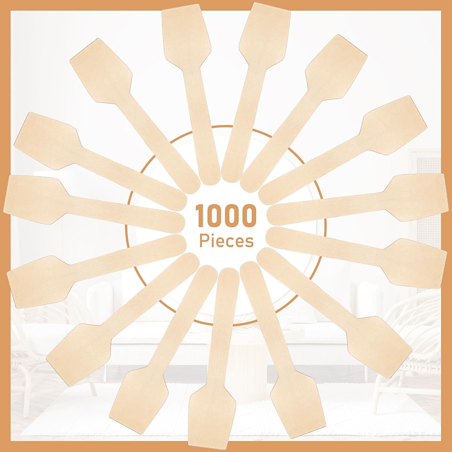 Mini cucchiai in legno da 9,5 cm usa e getta per gelato yogurt dessert 1000 pezzi