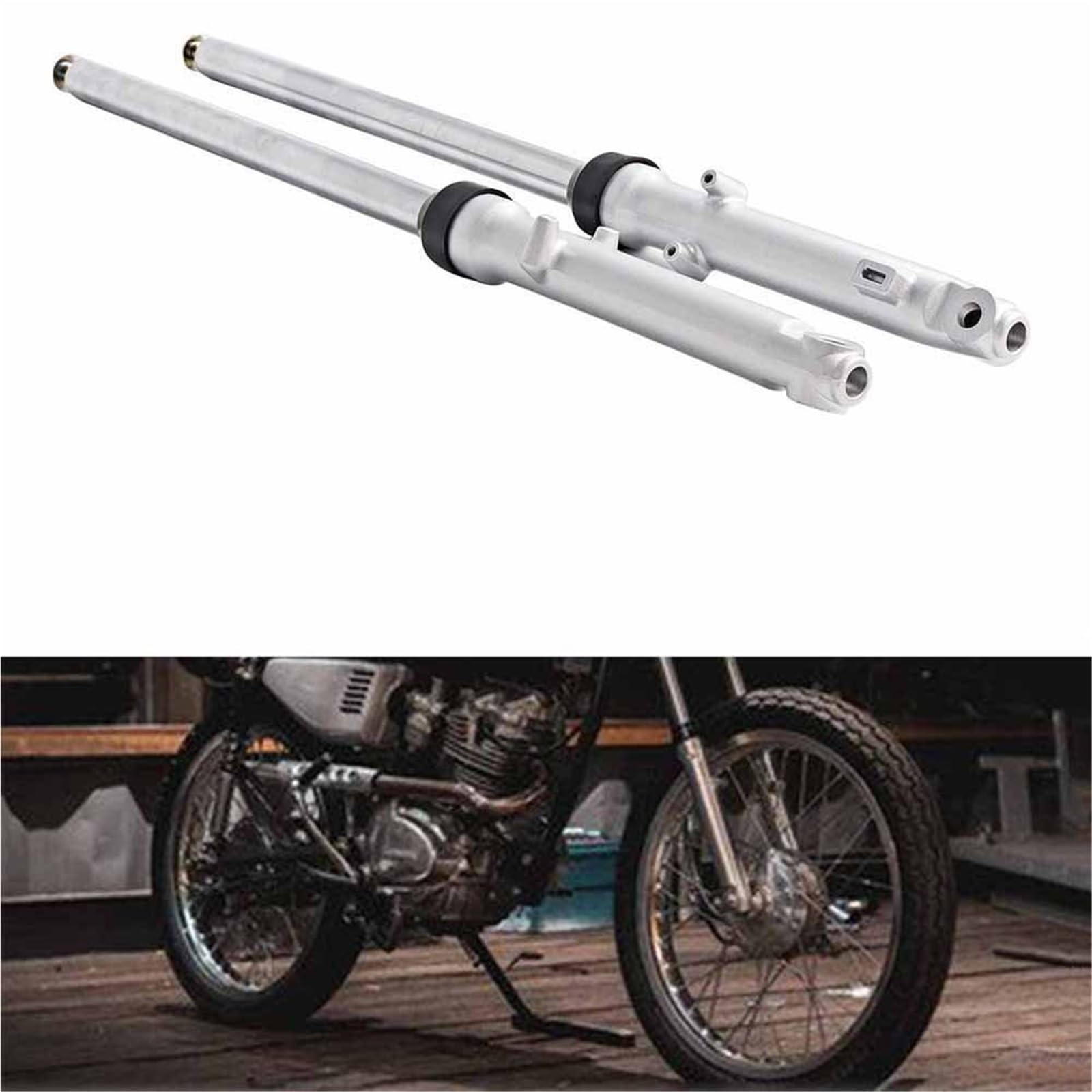 Accessori assorbitori Ammortizzatore Olio Forcella Anteriore Da 27 Pollici Per Moto Pista Di Ricambio Per Honda CG125 CT90 CT110