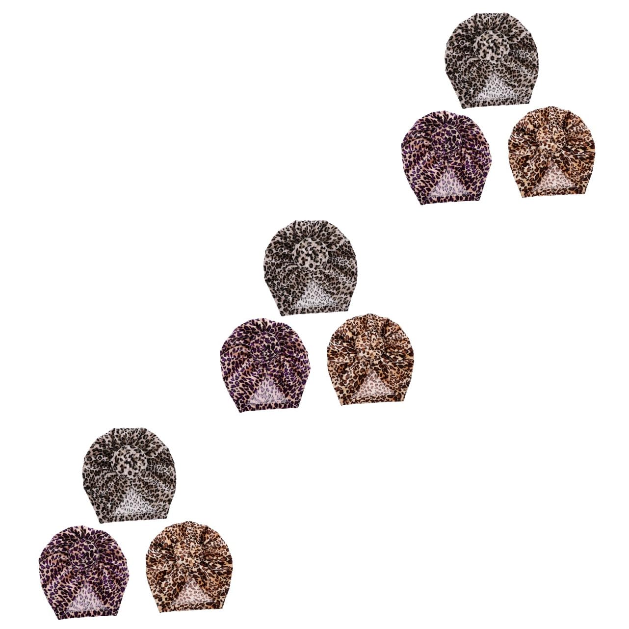 LIFKOME Mit Leoparden Muster Kinderhaube Babymützen -turbanmütze -Turban-mütze Wintermütze Wintermütze - -Hut Babymütze Aus Baumwolle 3st