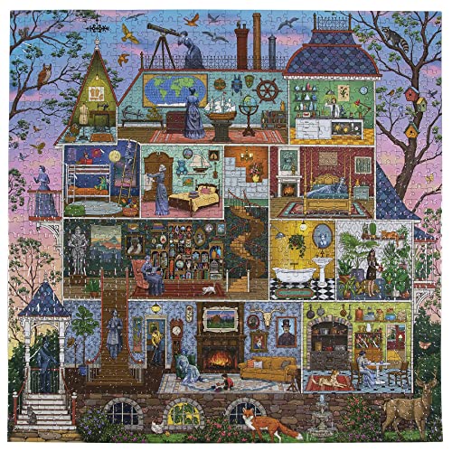 eeBoo Piece and Love The Alchemist's House 1000 piece square adult Jigsaw Puzzle, Vibrant and Versatile Colours, 23 inches x 23 inches - Image 2