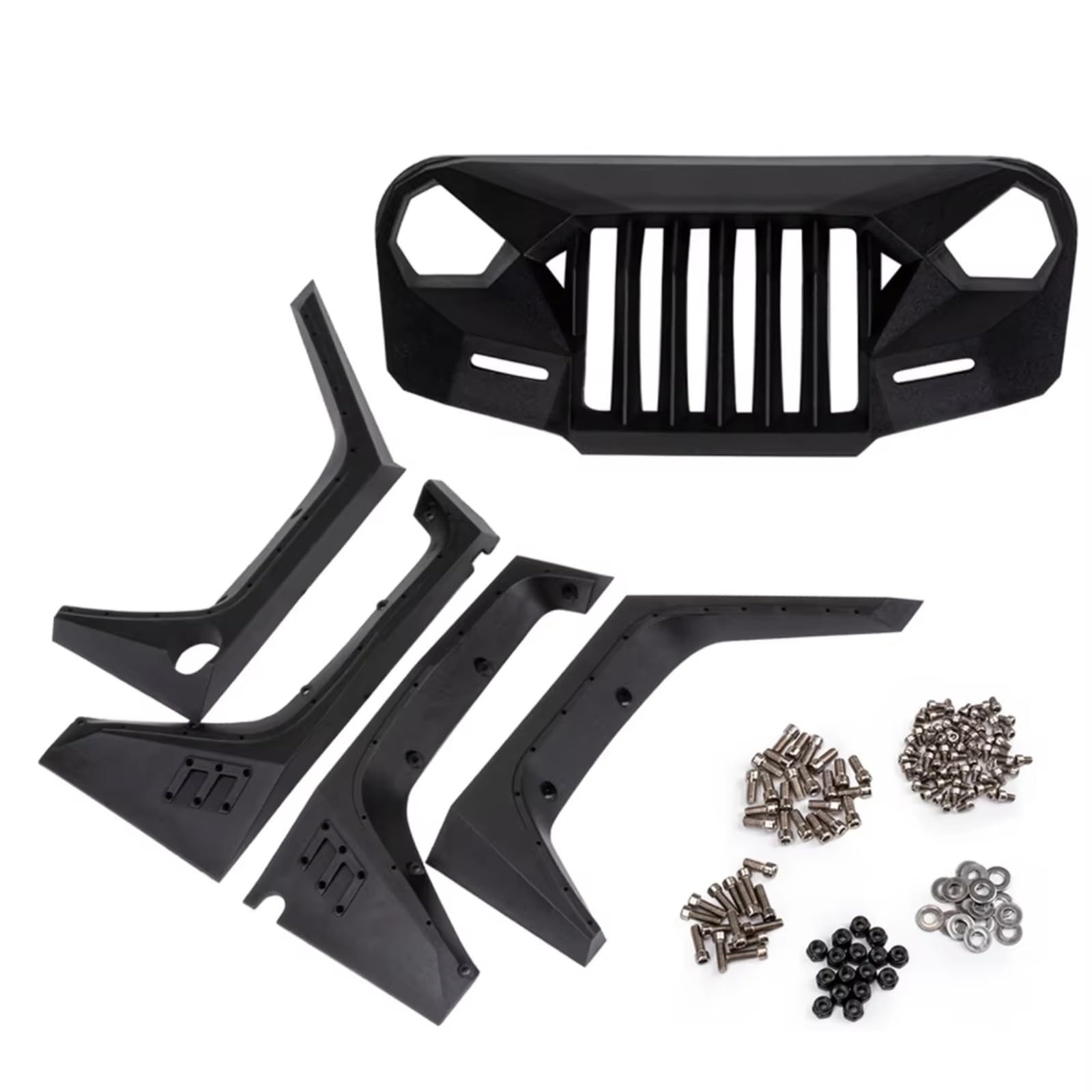 Per Axial Per SCX10 1/10 RC Set Di Sopracciglia Per Ruota Angry Grille