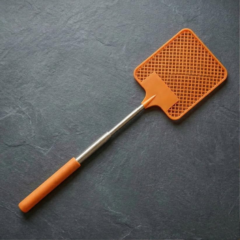 MISHI Multipurpose Fly Swatter with Extendable Handle 63 cm | Plastic Long Reach Insect Killer Racket for Mosquito, Fly & Bug Control | Suitable for Home, Kitchen & Office Use | 1 Pc-picture-13