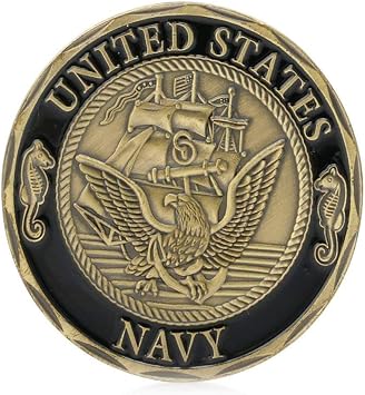 blinkee US Navy Crossing The Line Shellback Bronze Challenge Coin
