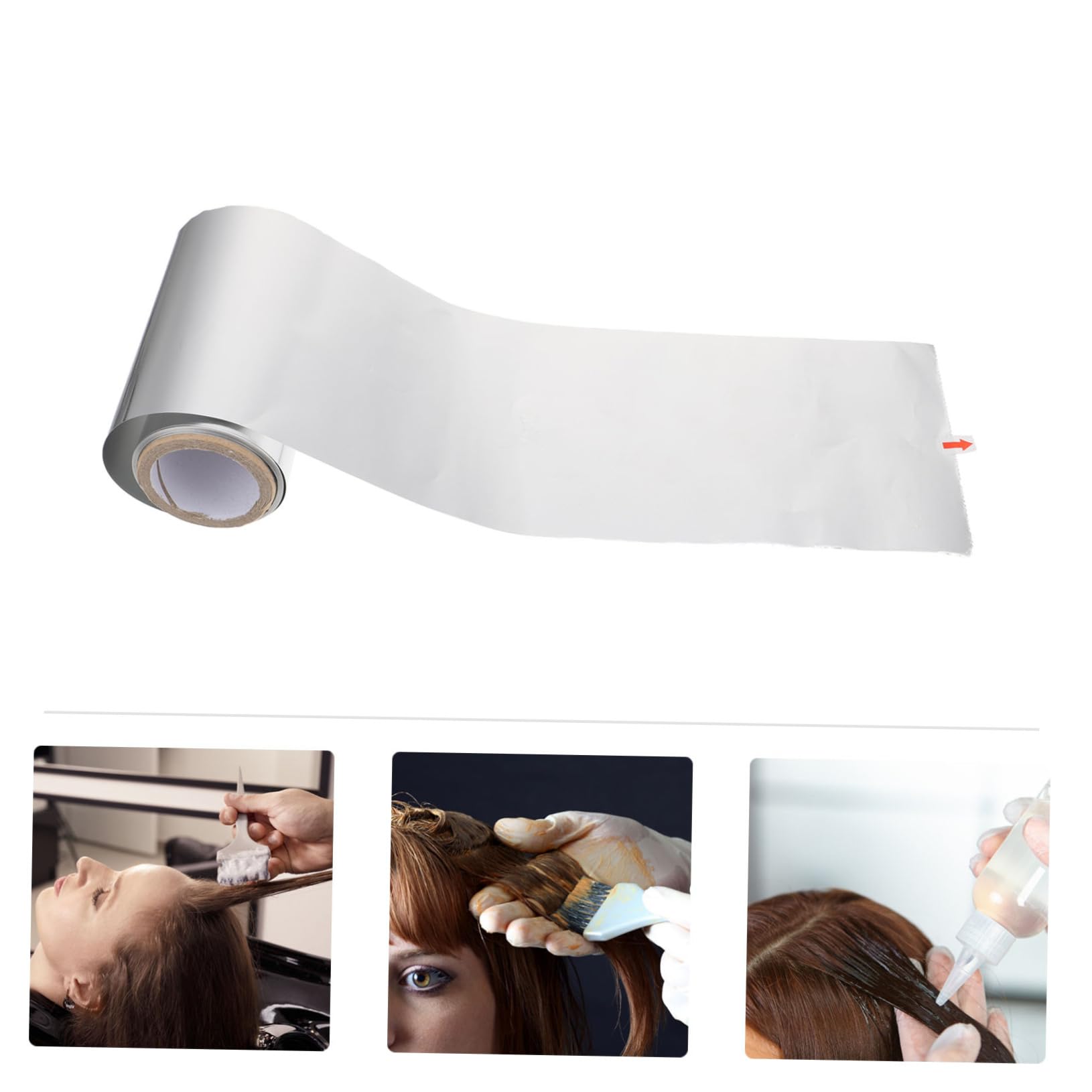 TOVINANNA 3 Pack 50m Long Hair Foil Sheets Nail Art Highlighting Roll Foil Tin Foil for Salon Home Use