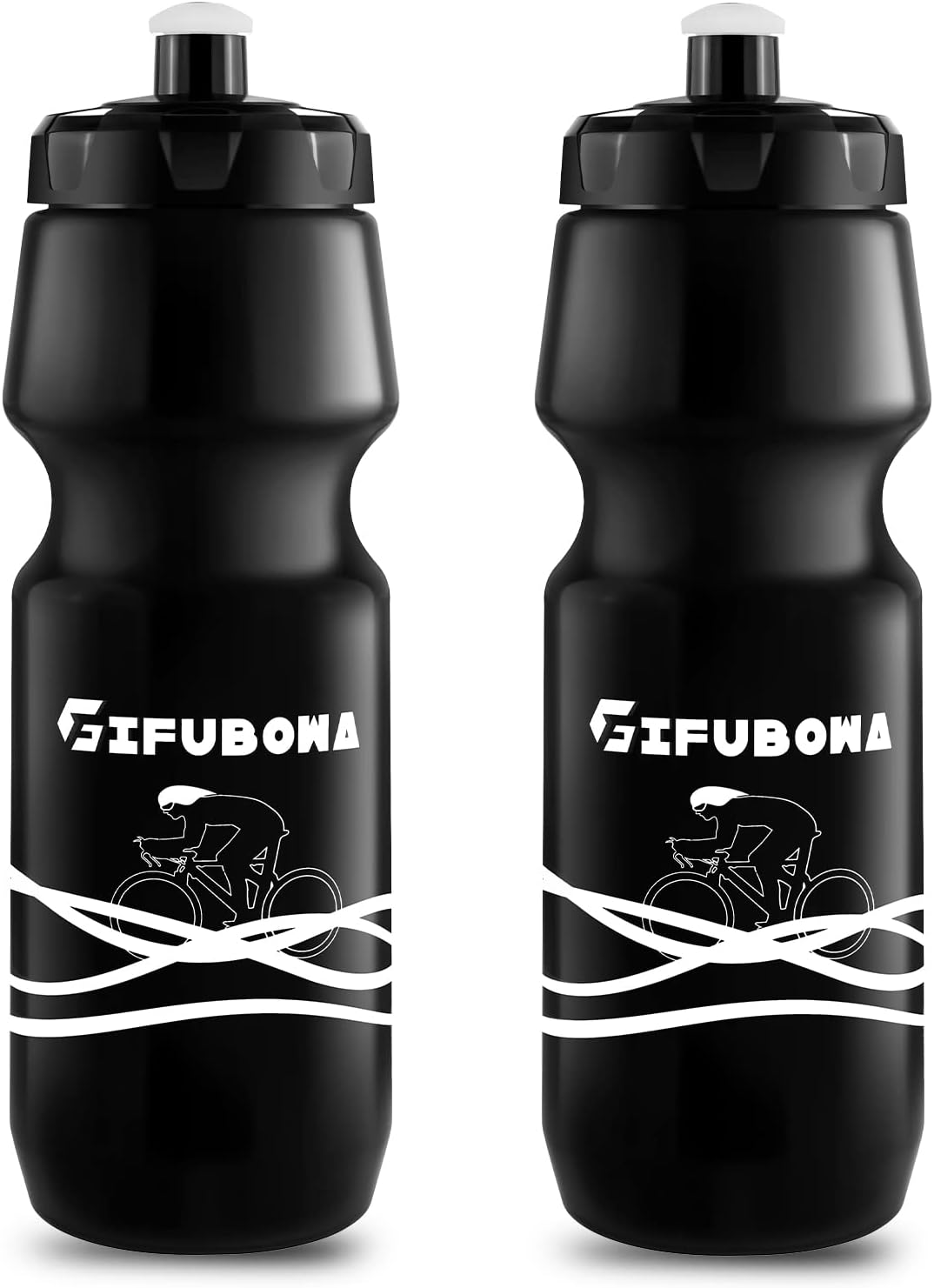 GIFUBOWA Bike Water Bottles 24 oz Bicycle Mtb Road Mountain Bottle