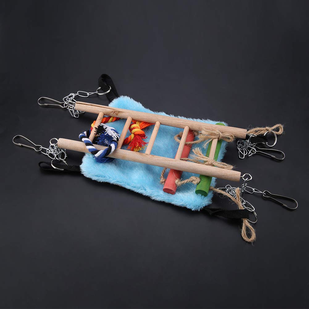 Amaca E Playbridge Per Criceti E Gerbilli - Giocattolo Per Gabbia Con Scala E Anello Di Corda - Foto 4