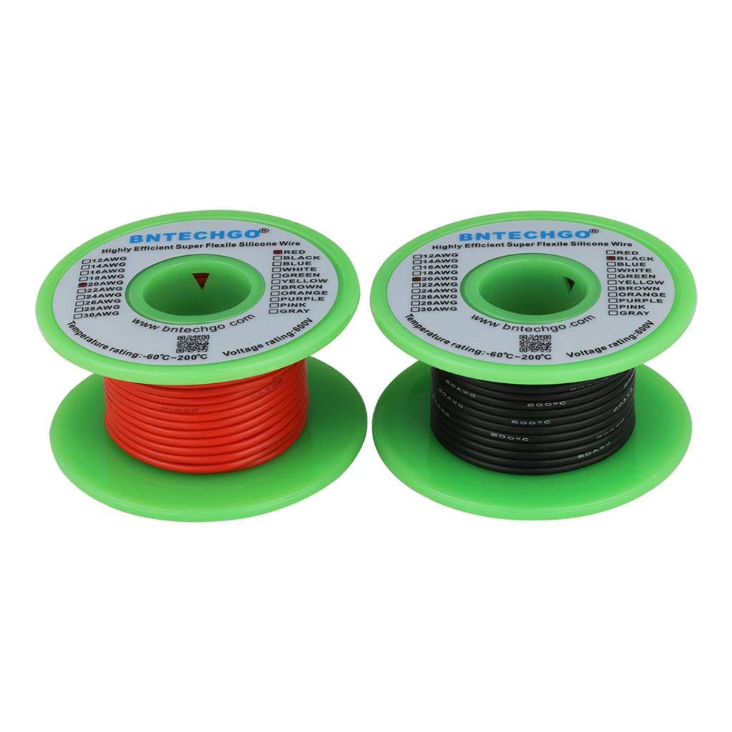 BNTECHGO 20 Gauge Silicone Wire Kit 7 Color Each 25 Ft Flexible 20 AWG - View #11