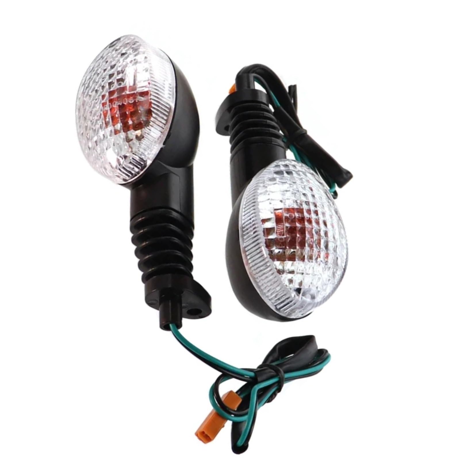 Per D-TRACKER 250 2008 2009 2010 2011 2012 2013 2014 2015 2016 2017 Per Ninja 250R 2008-2012 Ambra Indicatori Di Direzione Luci Indicatori Lampeggiante(Clear)