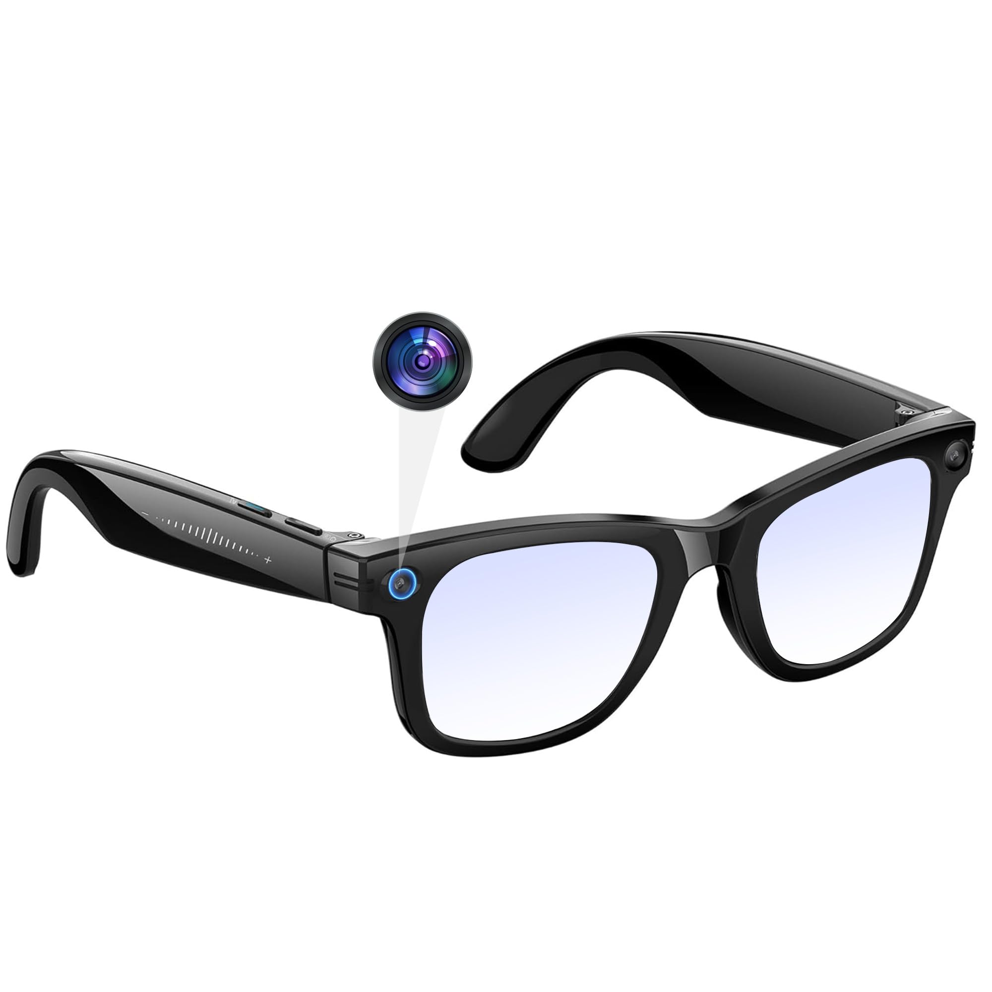 AI Camera Smart Glasses 8MP Anti-Shake for 4K Photo 1080P Video/Recording, Real-time Translation, AI Voice Assistant, Image Recognition, Anti-Blue Light for Calls/Music Travel, Sports-image-33