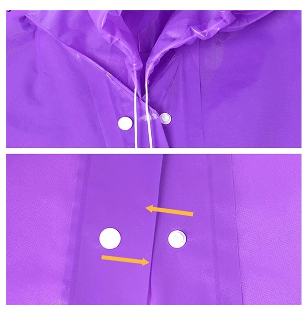 Chubasquero 10 Uds Impermeable para Viajes Al Aire Libre Impermeable Portátil Esmerilado Grueso Adulto EVA Impermeable Ponchos De Lluvia Impermeables