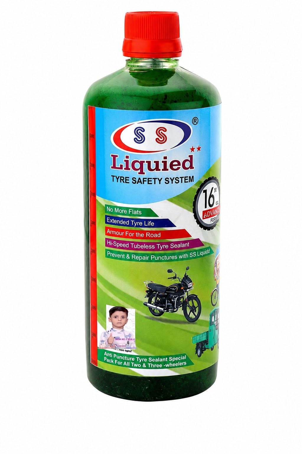 2 Star Tubeless Tyre Sealant, 500 ml | Hi-Speed Puncture Protection for two and four-Wheelers Anti Puncture Tyre Liquid For Tubeless Tyres | Tyre Sealant bike & Car 500 Ml-image-17