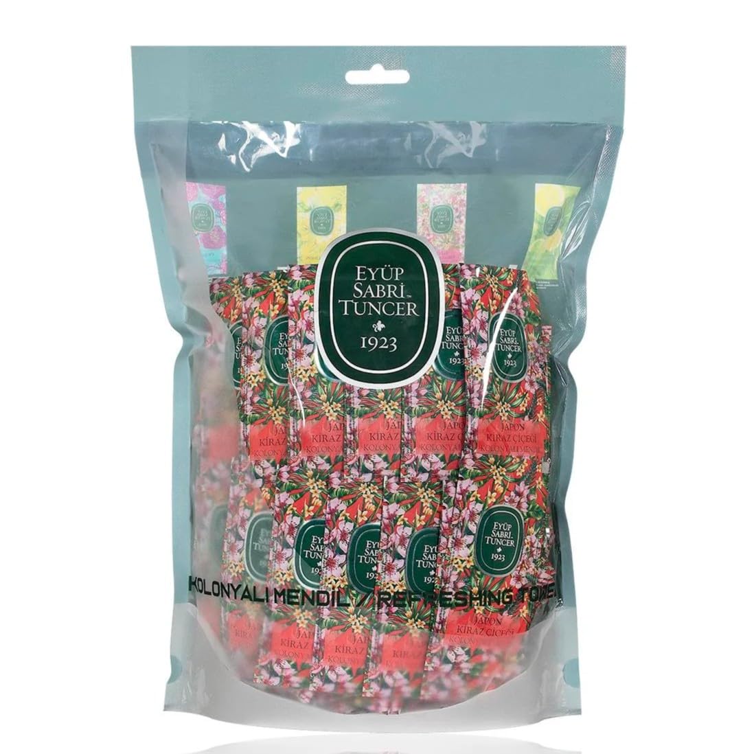 Eyüp Sabri Tuncer Japanische Kirschblüte Taschentücher - 150 Stück für Damen und Herren im Büro und zu Hause