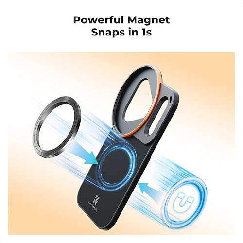 Miniatura 3 de K&F CONCEPT Adaptador de montaje de filtro magnético de doble cara con filtro CPL de 2.283 in, compatible con iPhone 17 Pro y filtros roscados