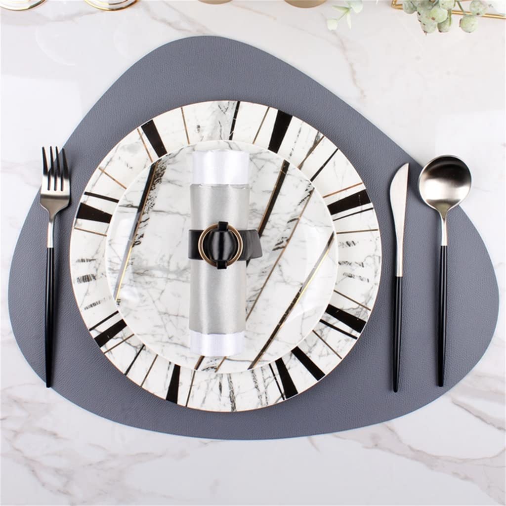 Ensemble de couverts avec assiette occidentale pour restaurant, table à manger, assiette, napperon, ensemble complet