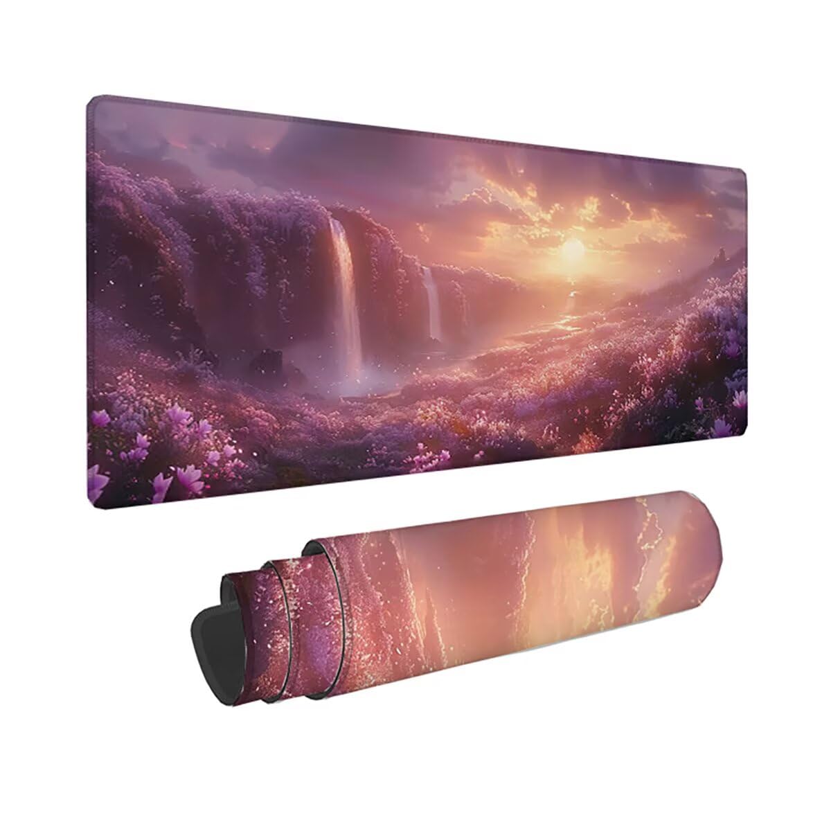 Tappetino per Mouse Gaming XXL 1200x600x3mm– Ufficio Mousepad Grande – Migliora la Velocità e la Precisione Tenuta Stabile Sottomano per Ufficio e Casa Accessori Scrivania Paesaggio PjY15301 N-U