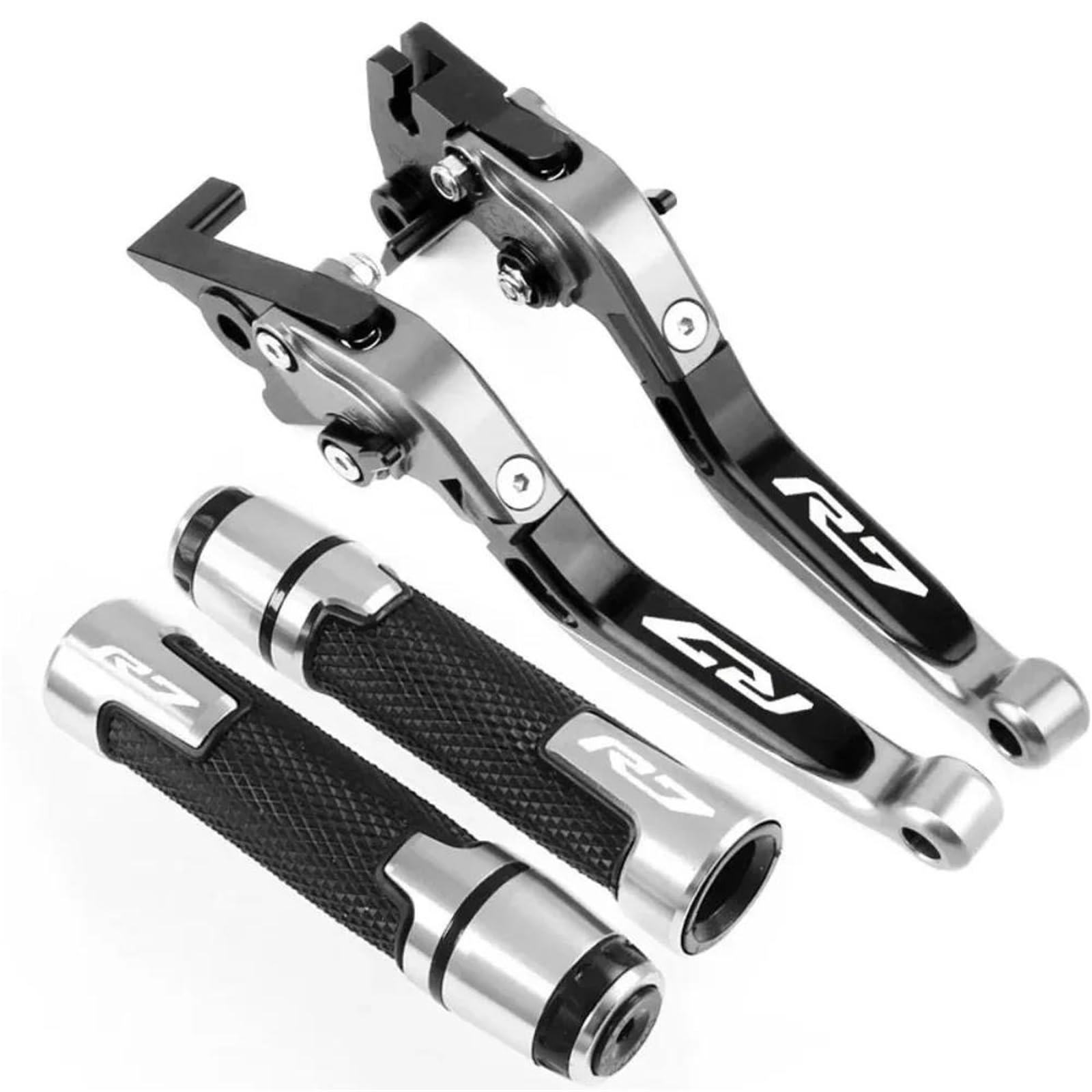 Gquikgw Black5 Replace Brake Clutch Levers Motorcycle Parts Handles Adjustable Folding Extendable For Y-Amaha Yzf-R7 Yzfr7 Yzf R7 2021-2024(Black5)