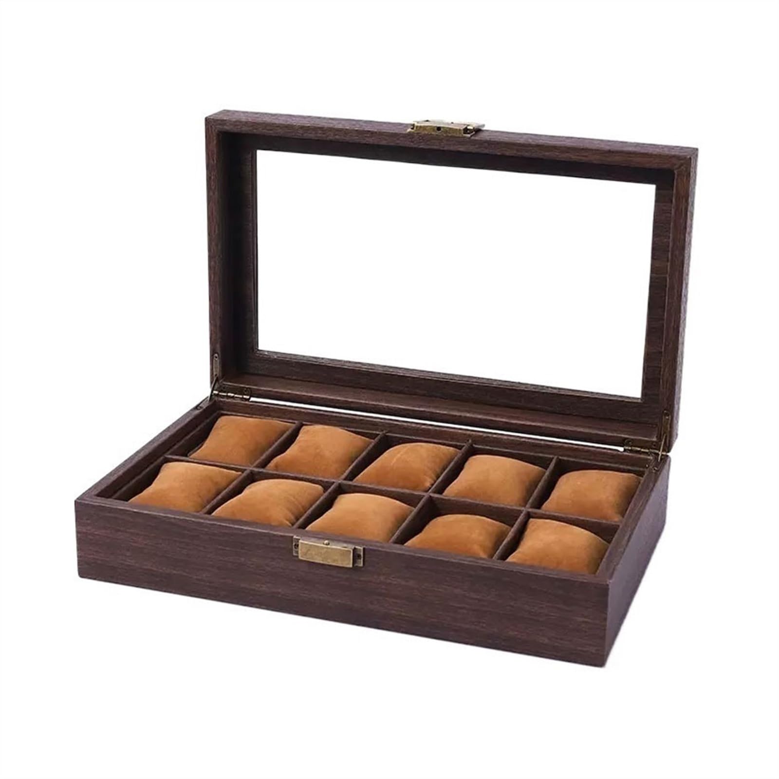 ANVLOJRIH Watches Box Large Capacity Watch Jewelry Display Storage Box Watch Stand Glass Watch Collection Box Watch Box
