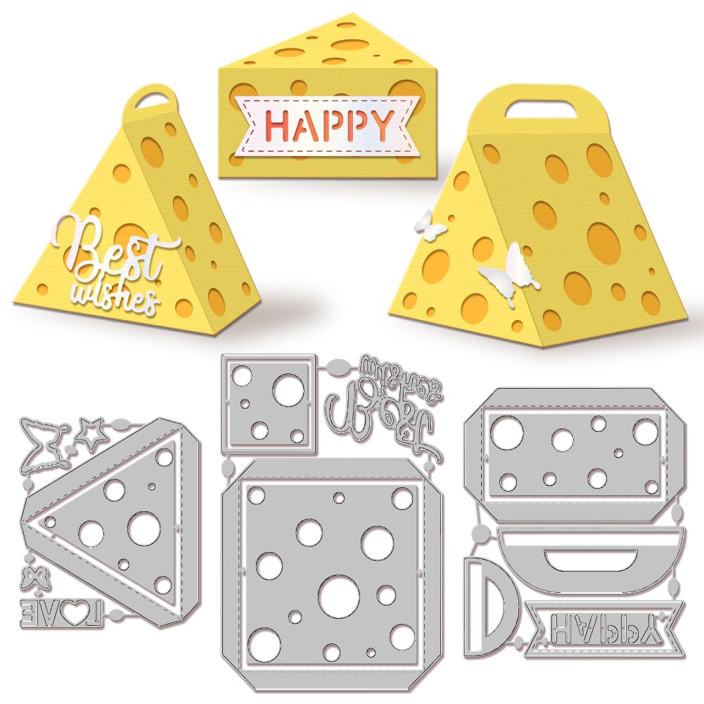 MAYJOYDIY 3D Geschenkbox Stanzformen – Für Karten, Scrapbooking & Basteln