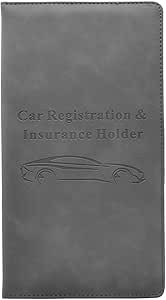 Car Registration And Insurance Holder, Premium Bling Leather - View #3