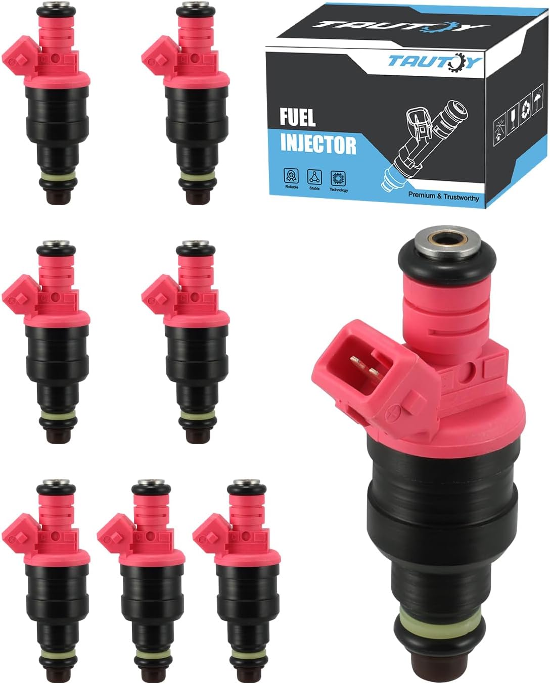FJ713 Fuel Injectors 8PCS 1990-2005 For Ford E150/E250/E350 Econoline Club Wagon F150/F250/F350 Super Duty,For Lincoln,For Mercury,4.6L 5.0L 5.4L 5.8L,0280150943,0280150939,0280150909