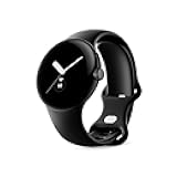 Pixel Watch 1st Gen (Previous Model) - Android Smartwatch with Fitbit Activity Tracking - Heart Rate Tracking Watch - Matte Black Stainless Steel case with Obsidian Active band - WiFi