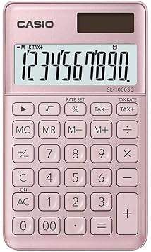 Casio SL-1000SC-PK 10 Hane Pembe Cep Tipi Hesap Makinesi