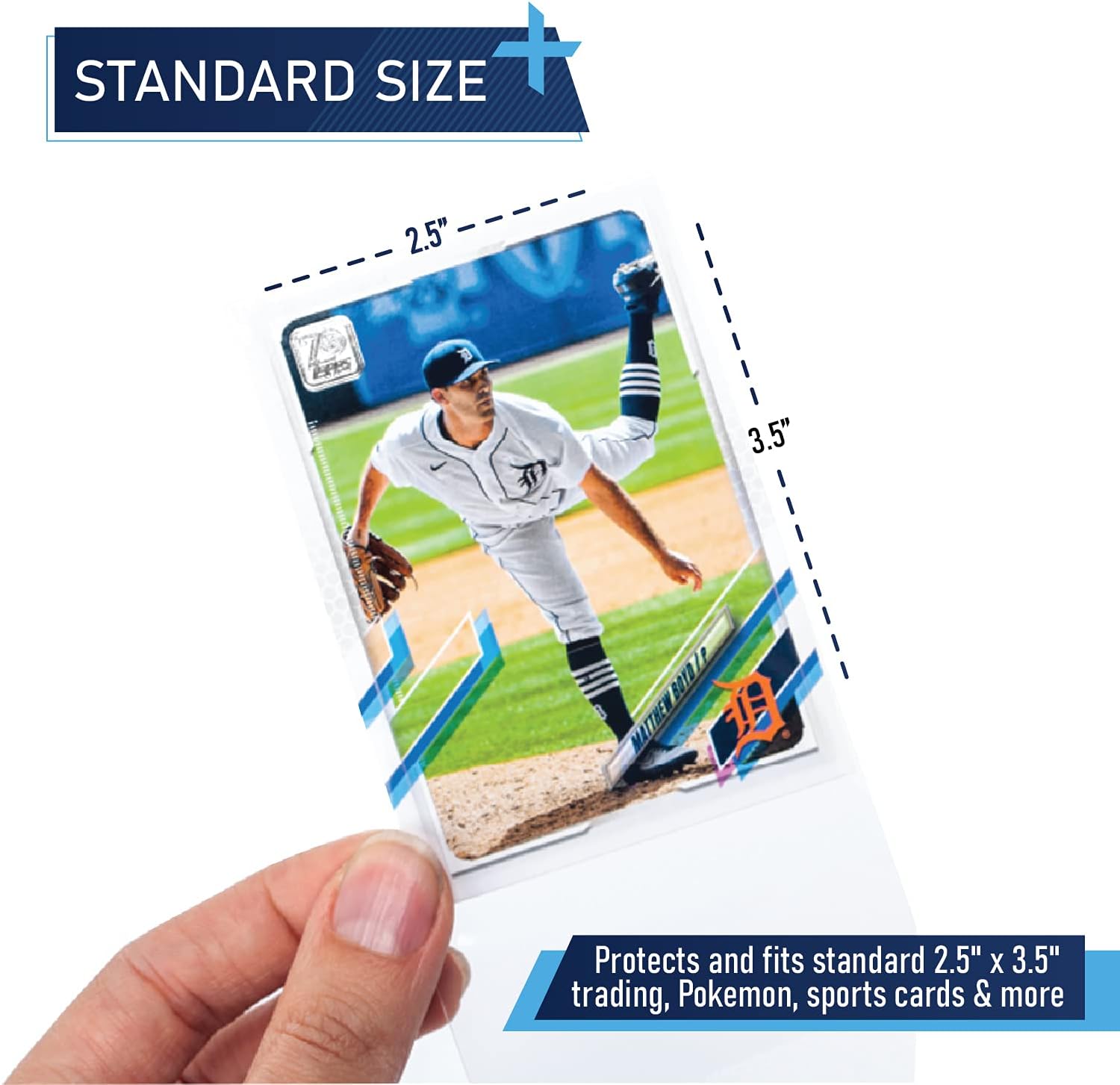 Penny Sleeves (500 Pack) | Soft Card Protective Sleeve. Plastic Outer Sleeves for Standard Size 2.5” x 3.5” Trading, Pokémon & Sports Cards. Non-PVC Prevents Yellowing & Sticking. (500 Pack) : Toys & Games