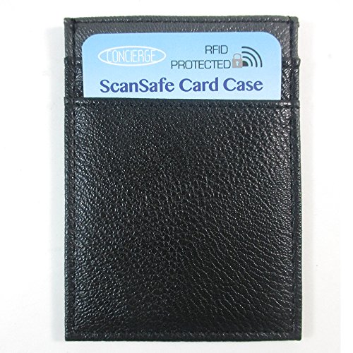 ATB RFID Wallet Mens Slim Leather Blocking Front Pocket Thin Card ID Holder Black4