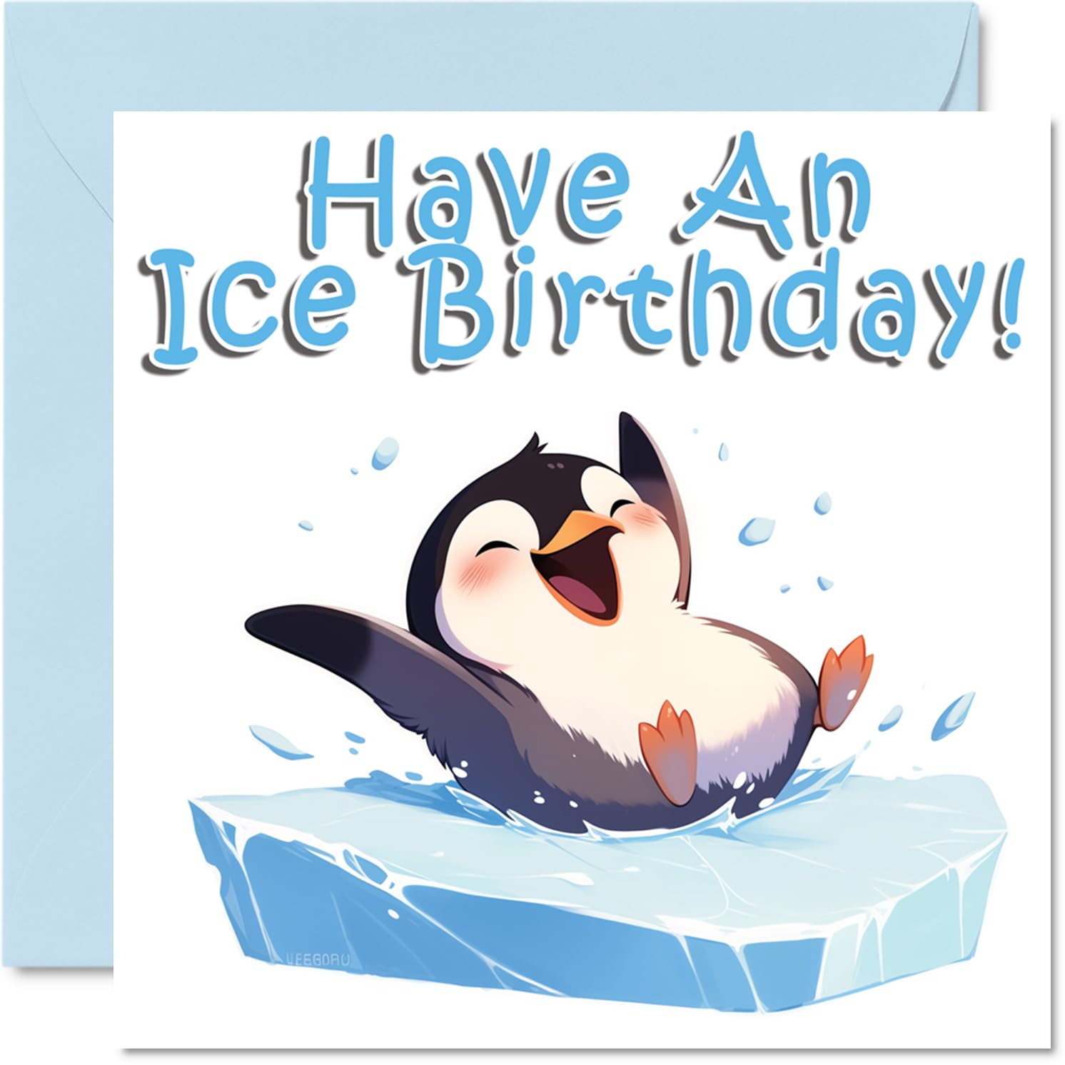 Penguin Birthday Cards - Animal Puns - Happy Birthday Card for Son Daughter Brother Sister Grandson Granddaughter Niece Nephew Cousin, 145mm Bday Greeting Cards