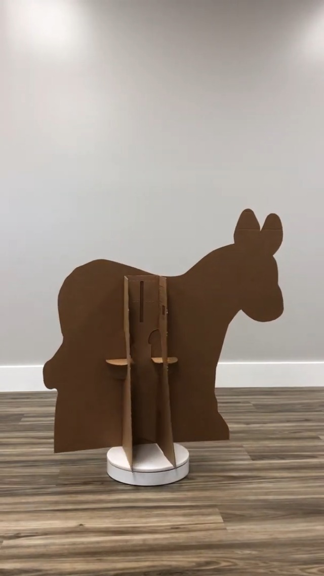 Custom Cardboard Standee DONKEY LIFESIZE CARDBOARD CUTOUT / STANDEE