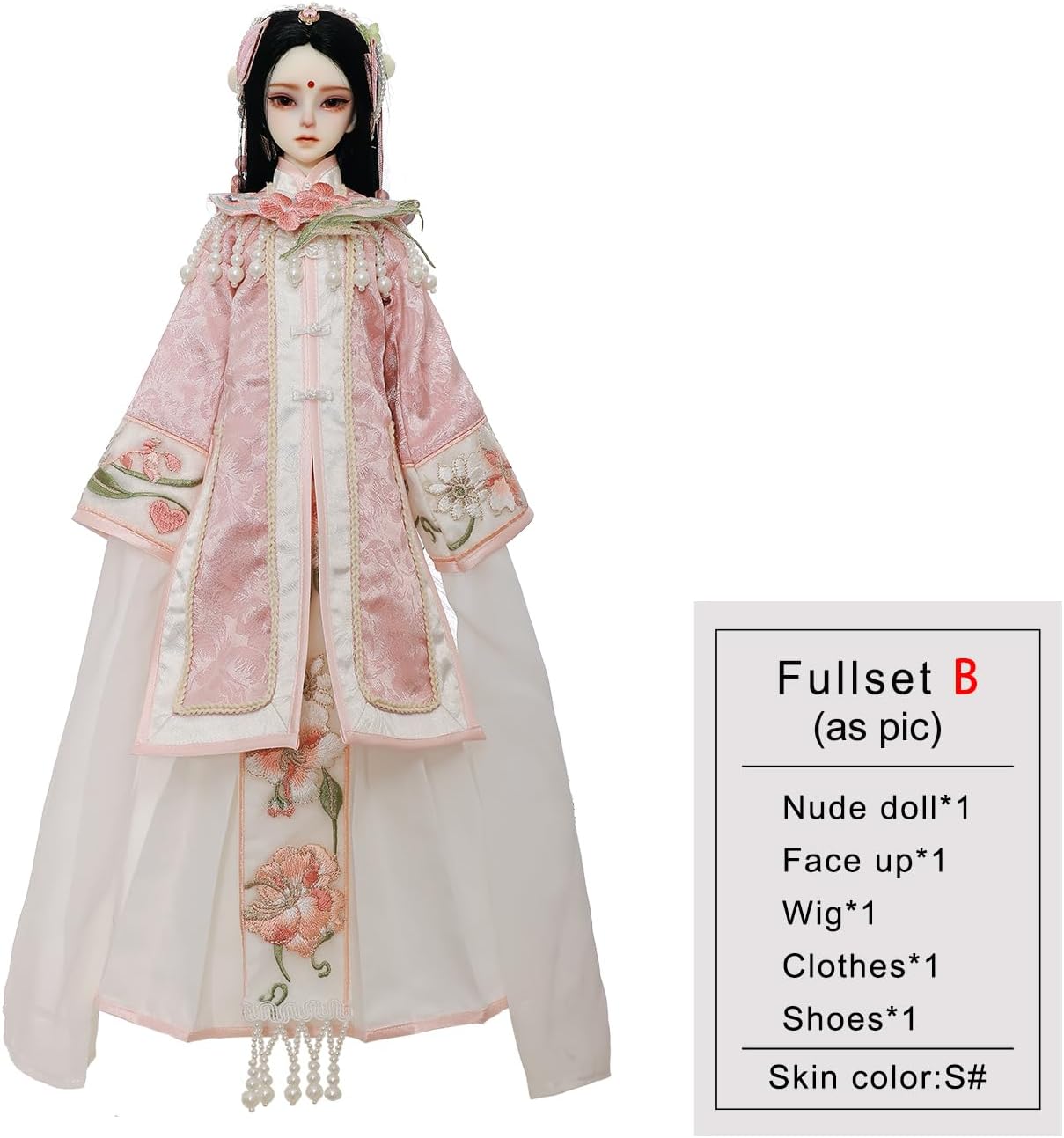 Oueneifs 1/4 Lunai Fullset B BJD Doll Chinese Kunqu Dan Role Style Resin Toy for 15+ Years Old