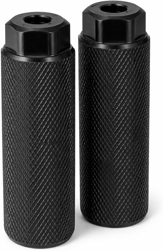 Fxieng 2 Pcs Bike Pegs Aluminum Alloy Anti-Skid Lead Foot Bicycle Pegs BMX Pegs for Mountain Bike Cycling Rear Stunt Fit 3/8 inch Axles Bike Accessories Bmx Bike