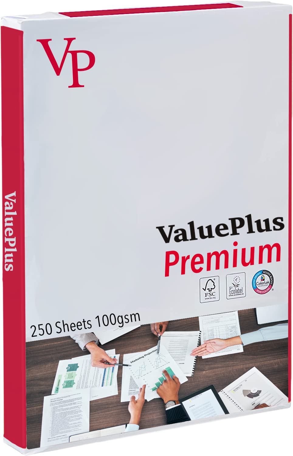 Value Plus Premium A4 Copy Copier Printing Paper 250 Sheets Half Ream 100gsm
