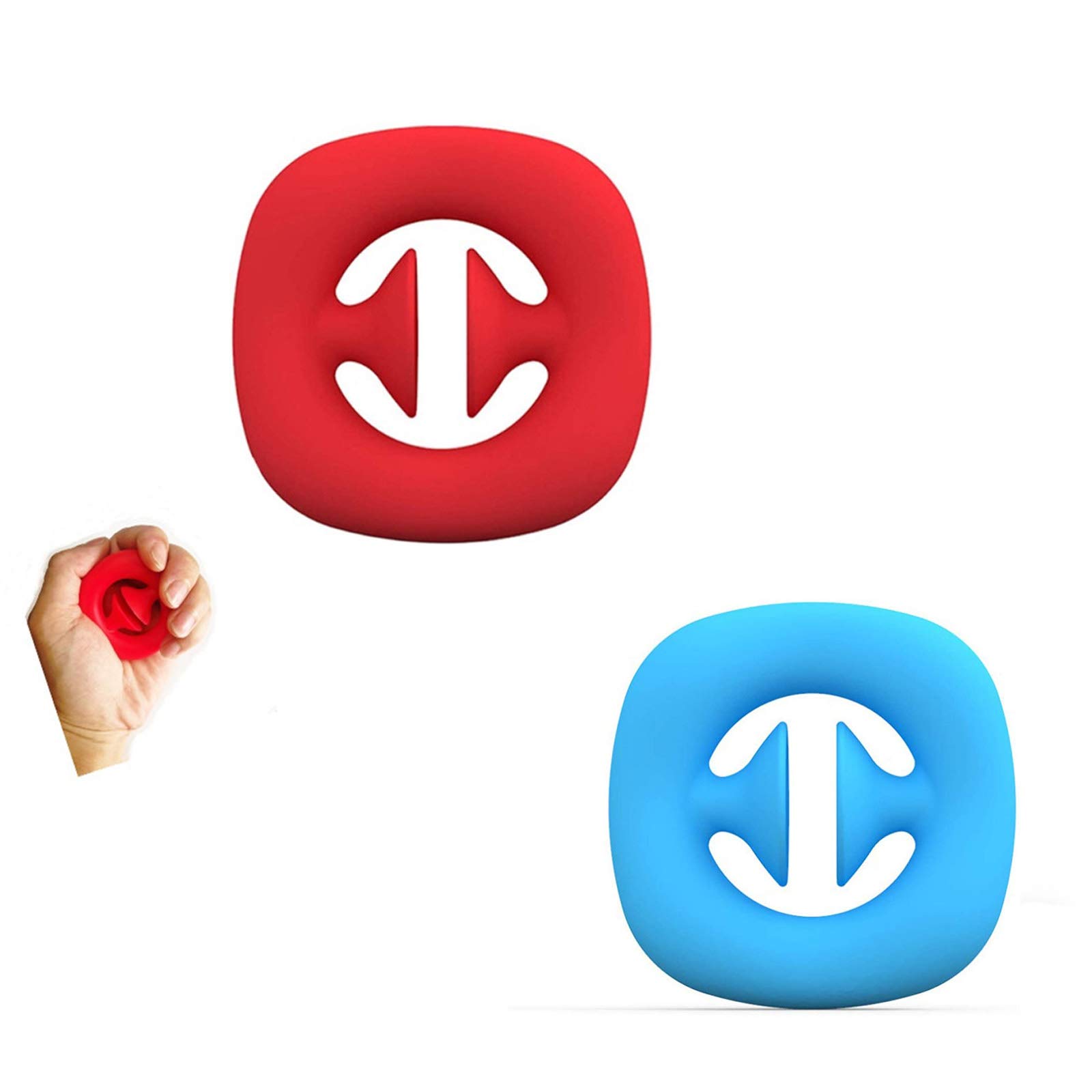 BOSOKU Pop It Fidget Tool Release Stress and Anxiety for Fun and Brain Activity (blue and red)