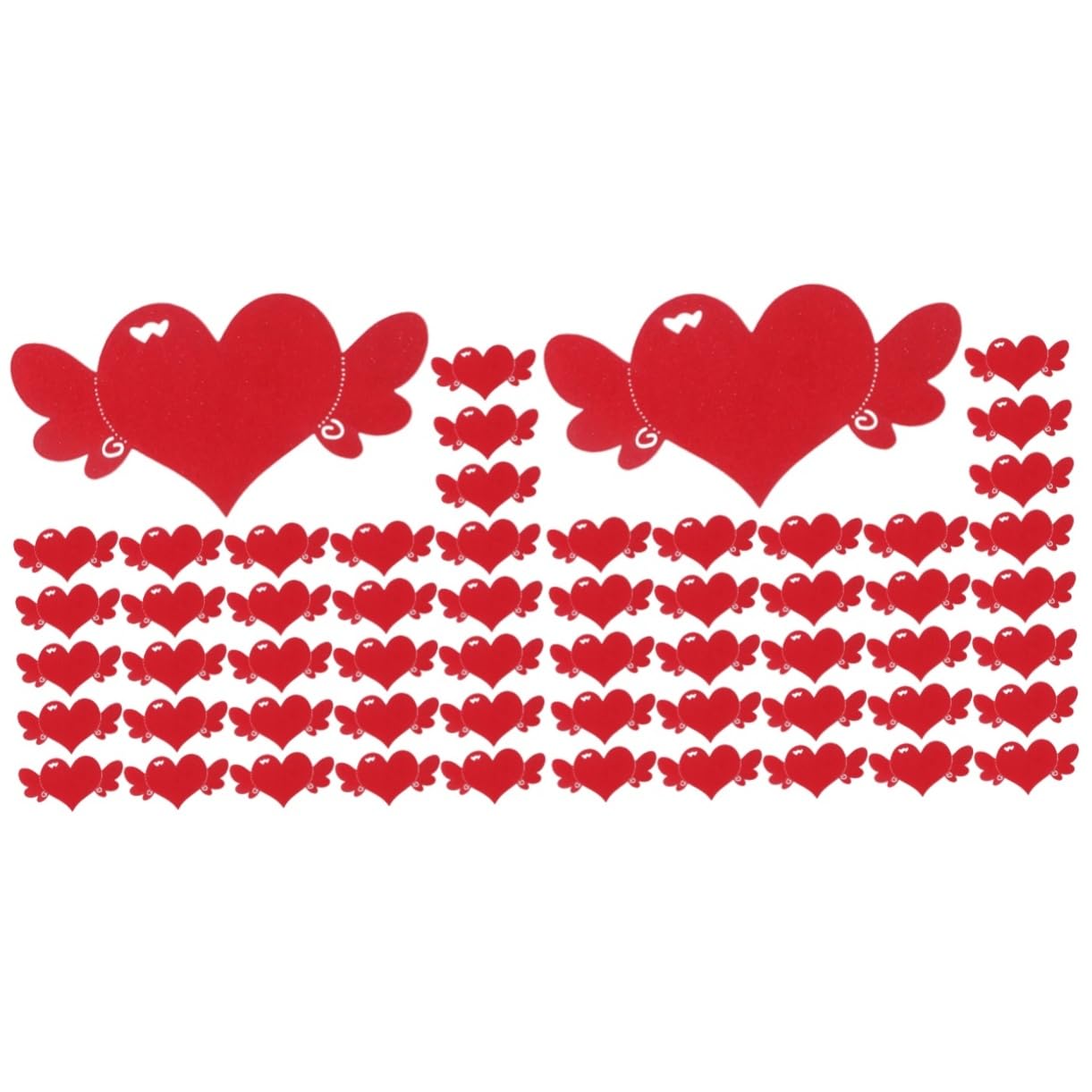 STOBOK 2 Set di Biglietti di Auguri A Forma di Cuore per San Biglietti di Ringraziamento Biglietti di Auguri in Carta Bianca 100 Pezzi*2