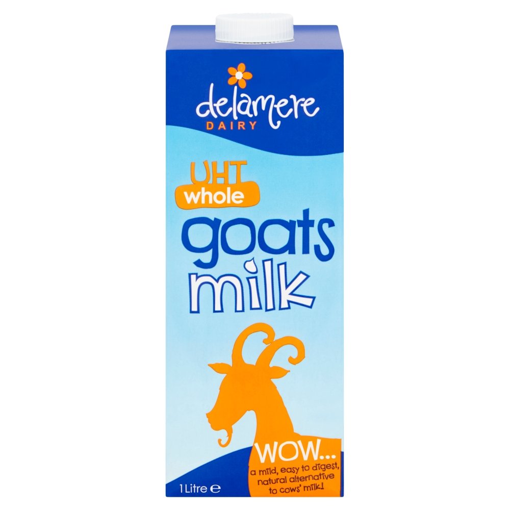 Delamere Dairy Uht Whole Goats Milk 1 Litre (Pack of 6)
