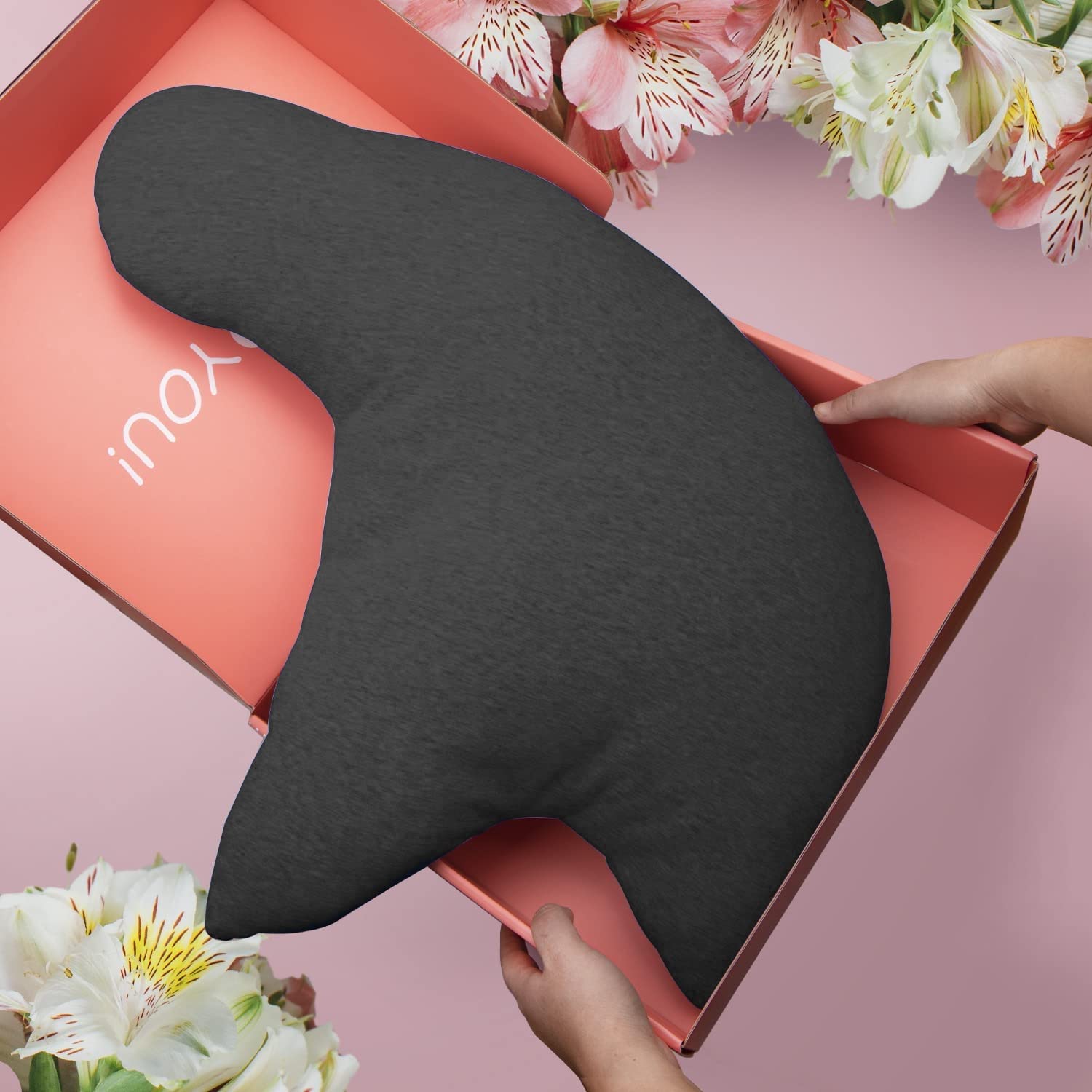 The Pillow Nekkussen, extra comfort, compact, zijslaapkussen met unieke 3-delige vorm voor een ongedwongen en natuurlijke lichaamshouding, hoogwaardig orthopedisch kussen