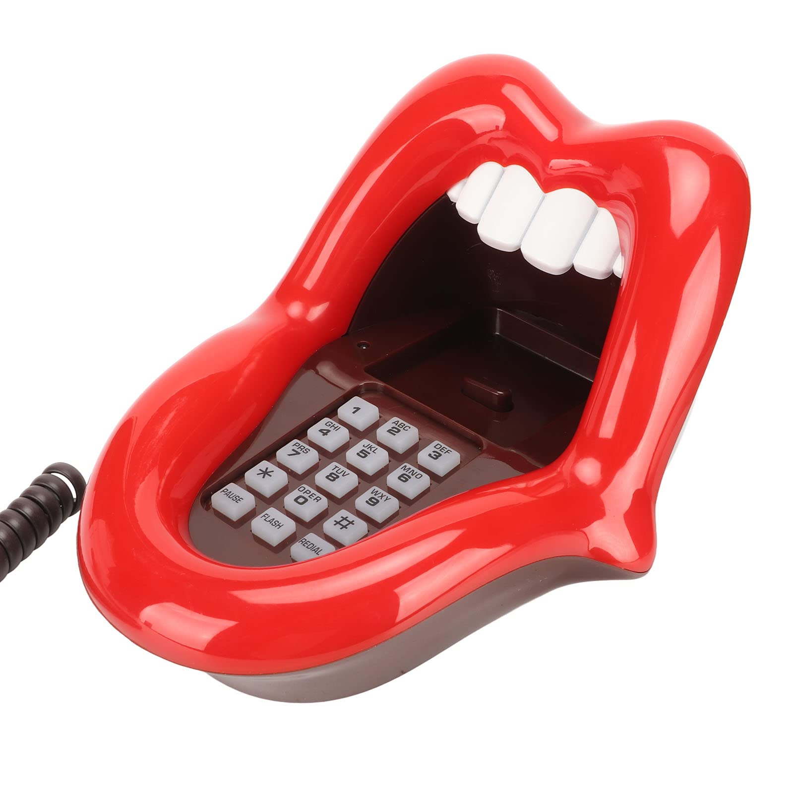 Telefono Fisso, Telefono Stile Stravagante a Forma di Lingua Larga, Telefono Carino e Divertente, Lingua Grande Stravagante per Feste a Tema, Oggetti di Scena Casa Stregata,