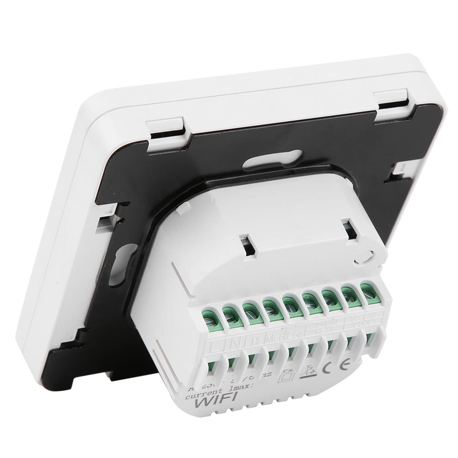 Hidyliu Termostato de Bobina de Ventilador Digital LCD, Controlador de Temperatura Inteligente con Alta Precisión para Aire Acondicionado Central, Uso Doméstico (WiFi, (Control por voz para Yandex