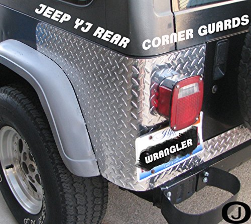 Fits Jeep Yj Wrangler 3 Pc Diamond Plate Rear Body