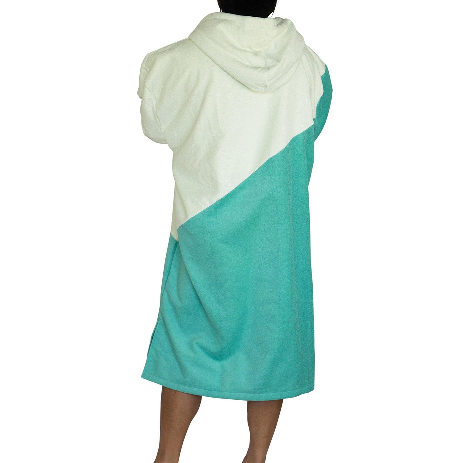 Traje de Neopreno Unisex Microfibra Cambio de Albornoz Surf Poncho Toalla al Aire Libre Sun Prontection Absorbente Secado Rápido Capa de Playa con Capucha,Green