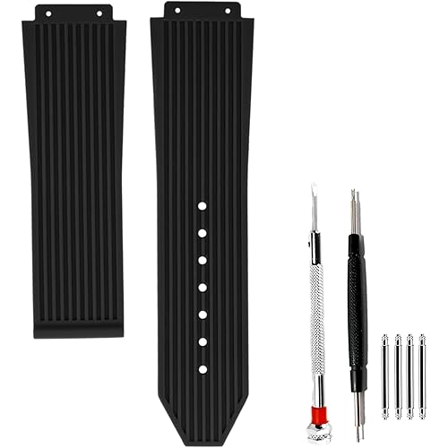 25mm 19mm 22mm Watch Band for Hublot Big Bang-Lined Rubber Strap with Replacement Band Tool