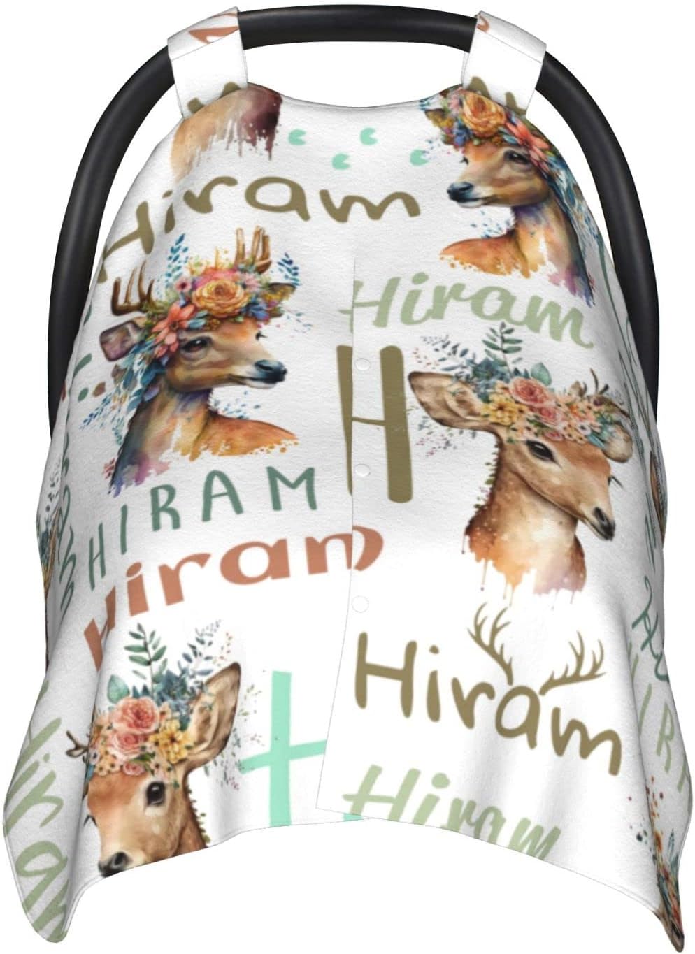 Highland Cow Baby Car Seat Canopy Cover Multi Use Nursing