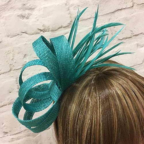 Jade green fascinator : Amazon.co.uk