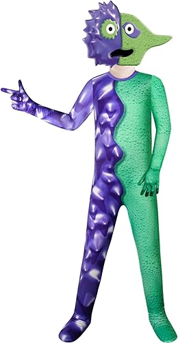 Disfraz de mono para niños, juego de terror 3D para niños, juego de rol, traje de una pieza con máscara para Halloween, fiesta de carnaval