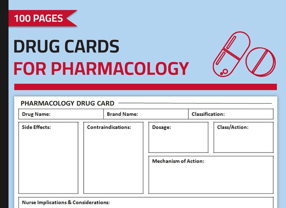 amazon-com-drug-cards-for-pharmacology-nursing-student-drug-card-book-medication-note-organizer-100-pages-double-sided-publishing-hhso-dc-books for Free Printable Drug Cards For Nursing Students Amazon.com: Drug Cards for Pharmacology: Nursing Student Drug Card Book | Medication Note Organizer | 100 Pages Double-Sided: Publishing, Hhso.DC: Books for Free Printable Drug Cards For Nursing Students